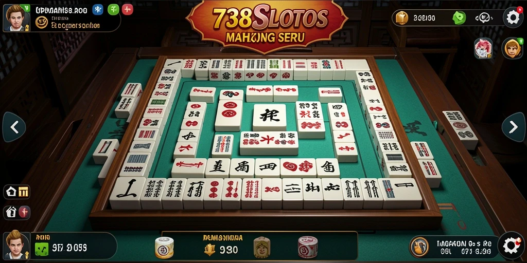 Gameplay Mahjong yang seru dan menarik di 738SLOTS.