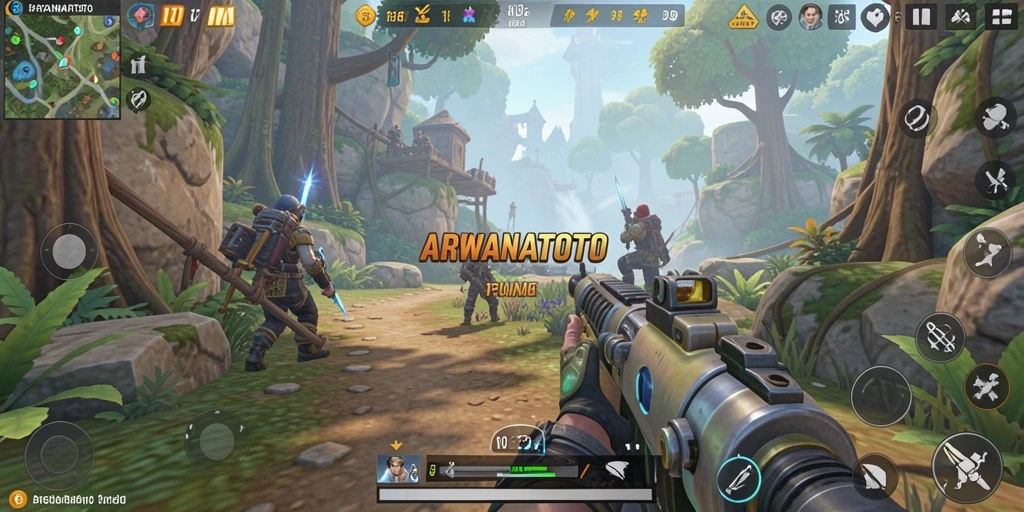 Tampilan screenshot gameplay ARWANATOTO yang seru dan mendebarkan.