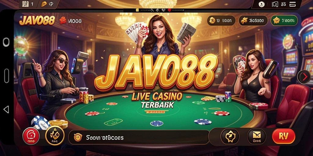 Screenshot gameplay Live Casino yang menampilkan dealer profesional dan interaksi pemain.