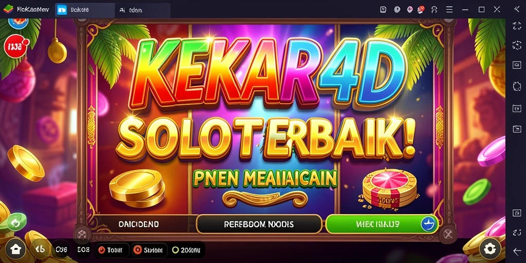 Tampilan grafik permainan Slot KEKAR4D yang menarik dan interaktif.