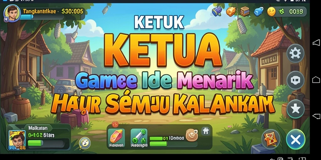 Tampilan menarik dari gameplay KETUA yang santai dan adiktif.