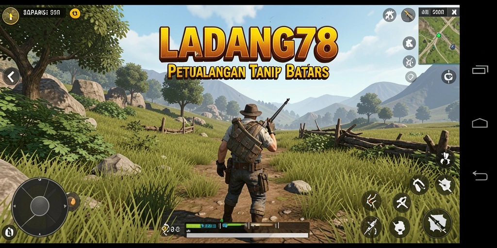 Tampilan gameplay menakjubkan di dunia terbuka LADANG78.