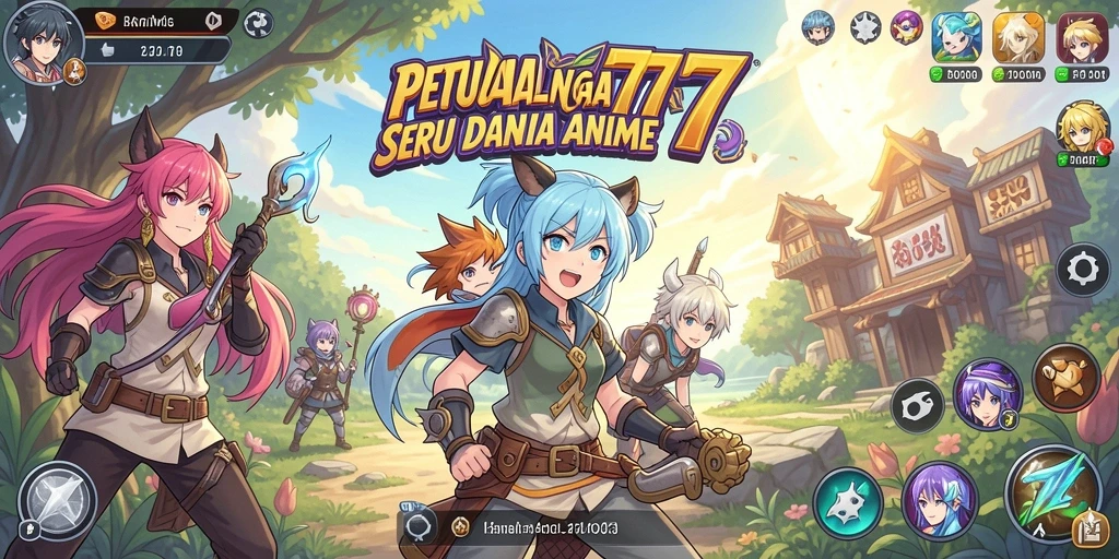 Screenshot gameplay RR777 menampilkan karakter Anime beraksi.