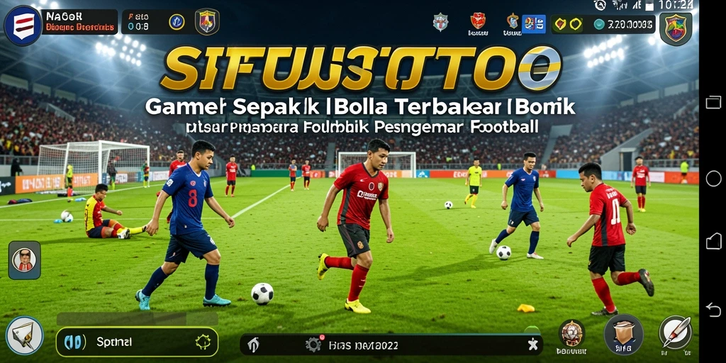 Tampilan gameplay realistis dari game sepak bola SITUSTOTO.