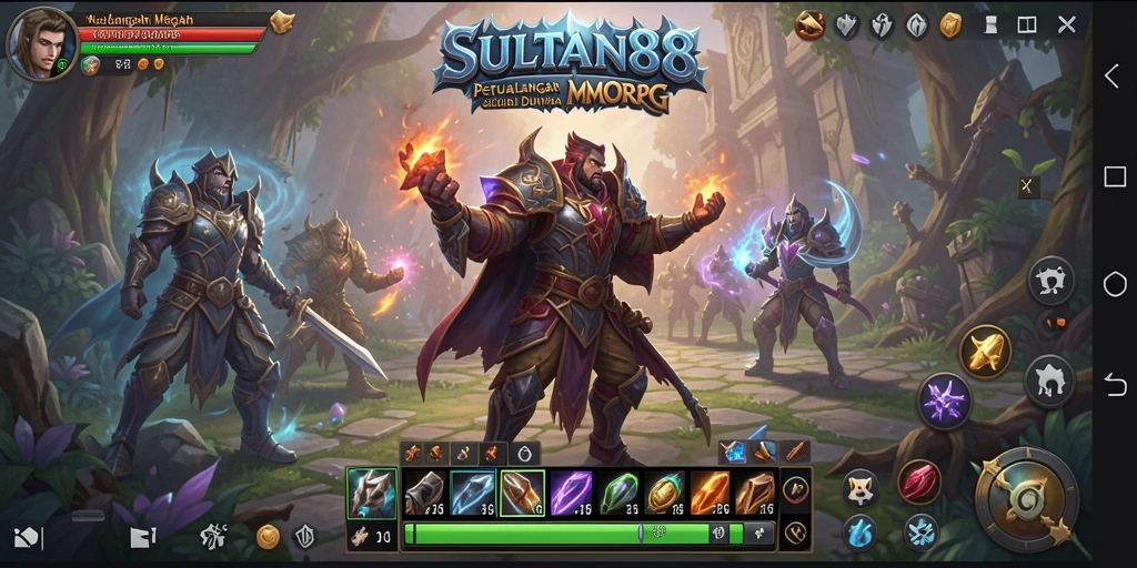 Tampilan gameplay SULTAN88 yang mendebarkan dan penuh aksi MMORPG.