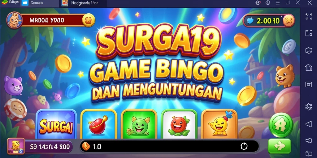 Tampilan screenshot SURGA19 menunjukkan keseruan bermain Bingo bersama teman.