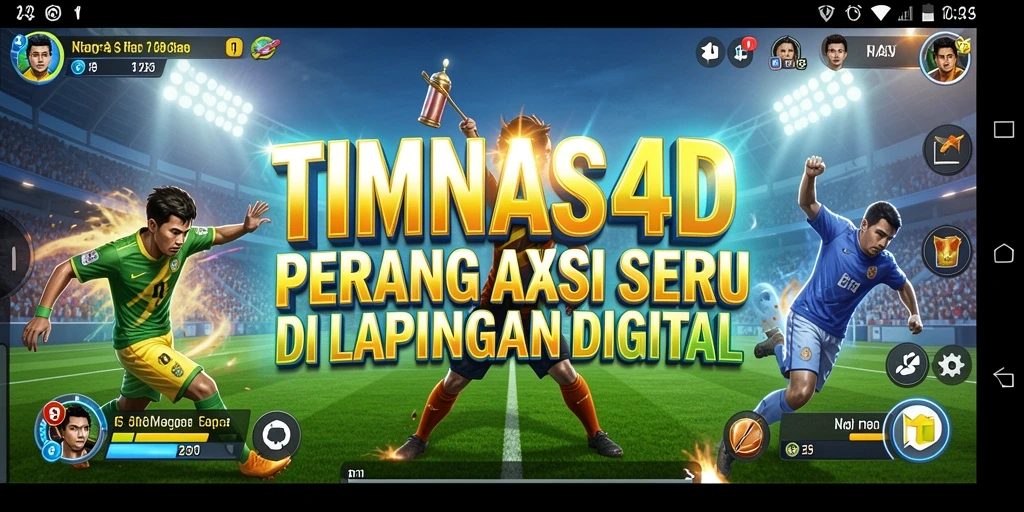 Tampilan aksi seru dalam gameplay TIMNAS4D yang mendebarkan.
